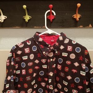Vintage RL Chaps Logo Novelty Shirt size Large